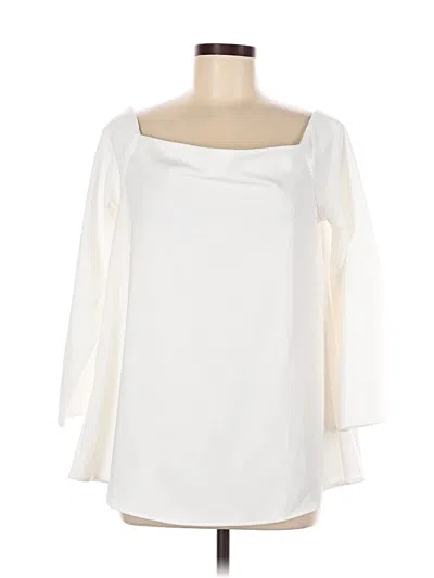 Pre-owned Tuckernuck 3/4 Sleeve Blouse In White