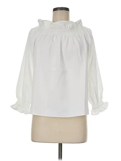 Tuckernuck 3/4 Sleeve Blouse In White
