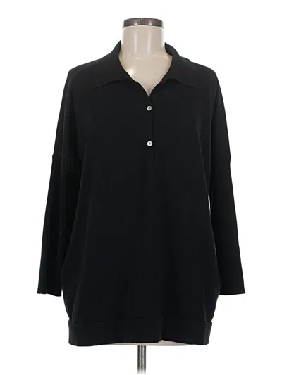 Pre-owned Tuckernuck 3/4 Sleeve Button Down Shirt In Black