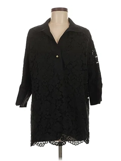 Pre-owned Tuckernuck 3/4 Sleeve Button Down Shirt In Black