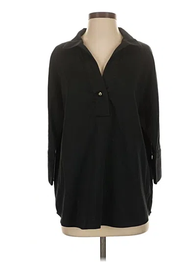 Pre-owned Tuckernuck 3/4 Sleeve Button Down Shirt In Black