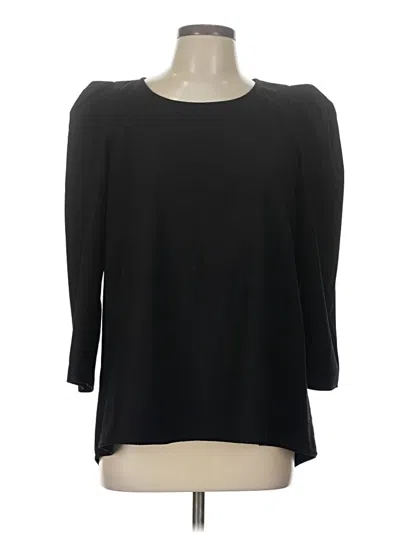 Pre-owned Tuckernuck 3/4 Sleeve Top Black Boatneck Tops