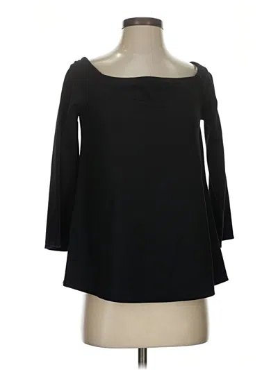 Pre-owned Tuckernuck 3/4 Sleeve Top Black Off The Shoulder Neckline Tops