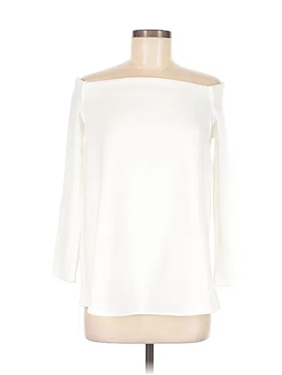 Pre-owned Tuckernuck 3/4 Sleeve Top Ivory Boatneck Tops