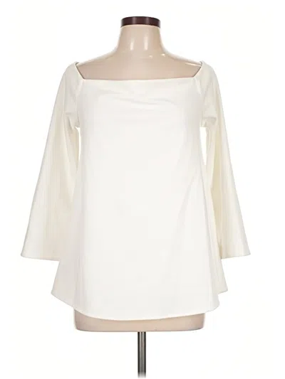 Pre-owned Tuckernuck 3/4 Sleeve Top Ivory Boatneck Tops