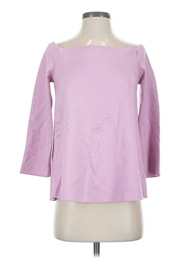 Pre-owned Tuckernuck 3/4 Sleeve Top Purple Boatneck Tops