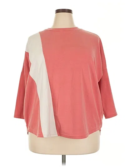 Pre-owned Tuckernuck 3/4 Sleeve T-shirt In Pink
