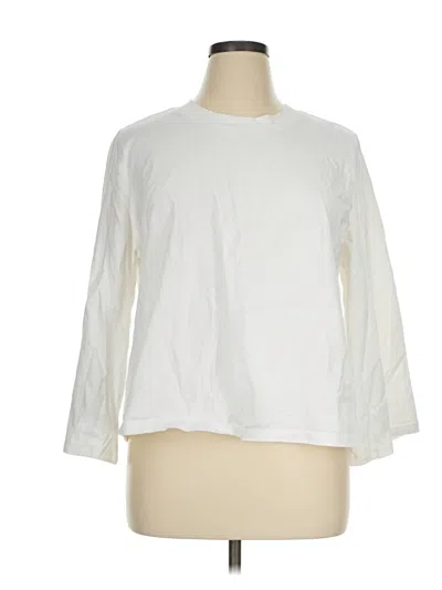Pre-owned Tuckernuck 3/4 Sleeve T-shirt In White