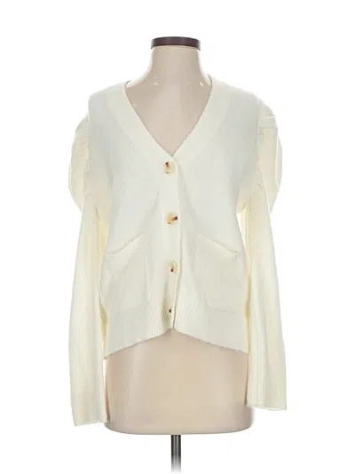 Pre-owned Tuckernuck Cardigan Sweater In White