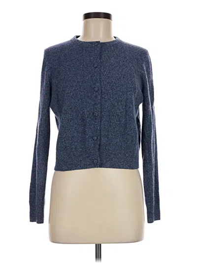 Pre-owned Tuckernuck Cashmere Cardigan Sweater In Blue