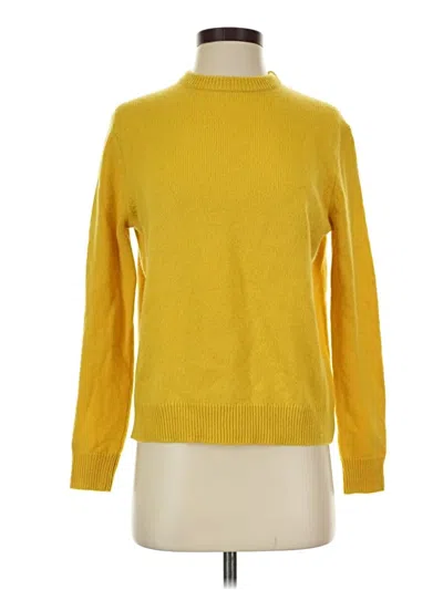 Pre-owned Tuckernuck Cashmere Pullover Sweater In Yellow