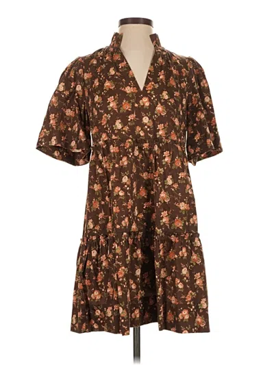 Pre-owned Tuckernuck Casual Dress In Brown