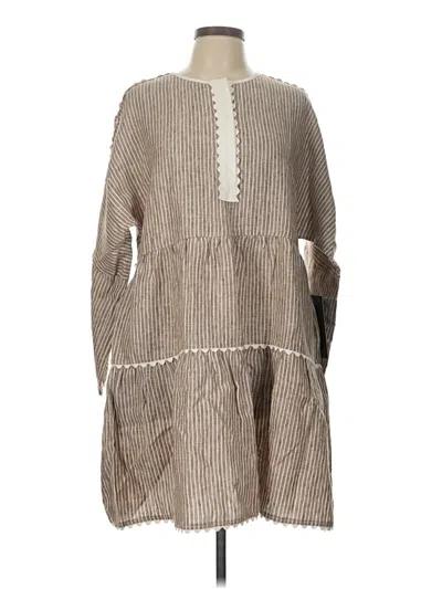 Pre-owned Tuckernuck Casual Dress In Brown