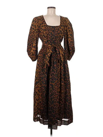 Pre-owned Tuckernuck Casual Dress In Brown