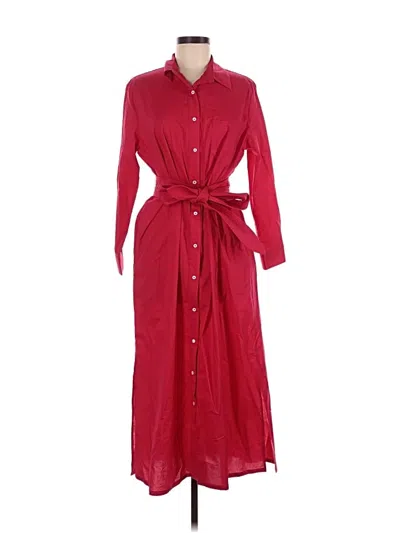 Pre-owned Tuckernuck Casual Dress In Burgundy