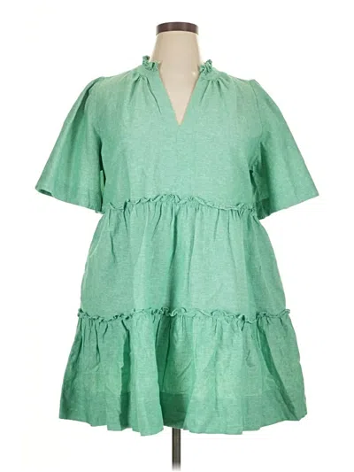 Pre-owned Tuckernuck Casual Dress In Green