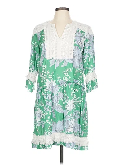 Pre-owned Tuckernuck Casual Dress In Green