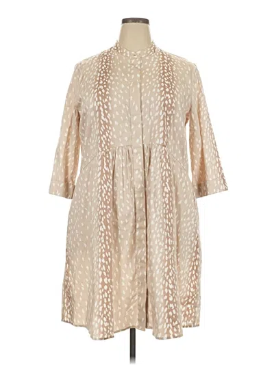 Pre-owned Tuckernuck Casual Dress In Tan