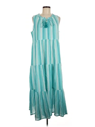 Pre-owned Tuckernuck Casual Dress In Teal