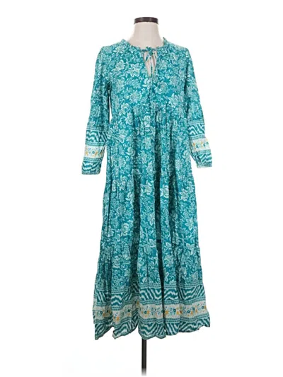 Pre-owned Tuckernuck Casual Dress In Teal