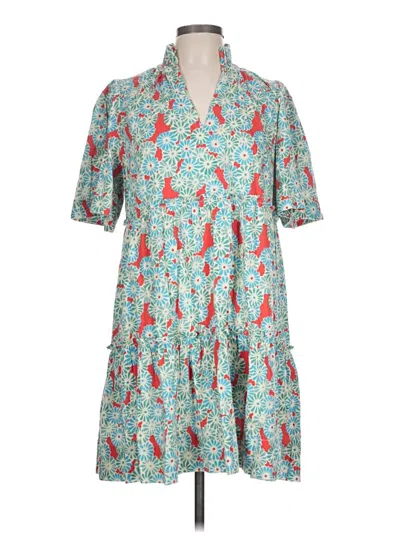 Pre-owned Tuckernuck Casual Dress In Teal