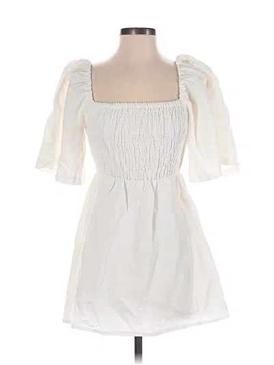 Pre-owned Tuckernuck Casual Dress In White