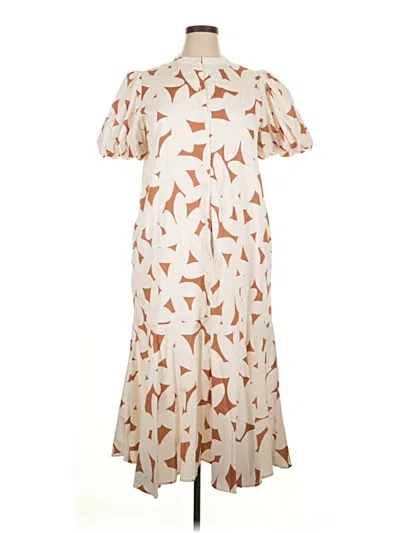 Pre-owned Tuckernuck Casual Dress In White