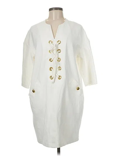 Pre-owned Tuckernuck Casual Dress In White