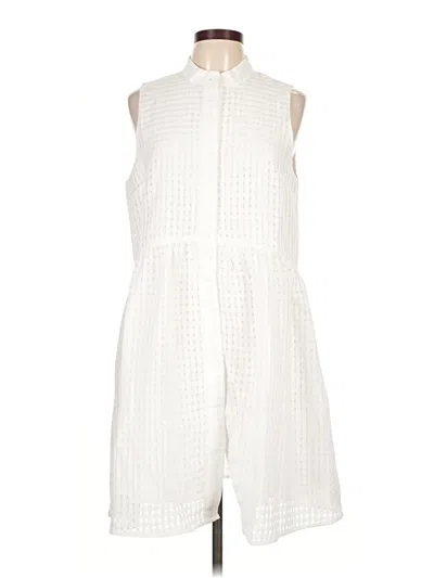 Pre-owned Tuckernuck Casual Dress In White