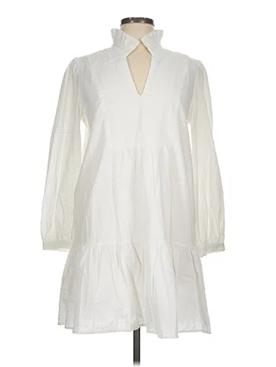 Pre-owned Tuckernuck Casual Dress In White