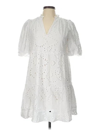 Pre-owned Tuckernuck Casual Dress In White