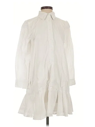 Pre-owned Tuckernuck Casual Dress In White