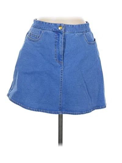 Pre-owned Tuckernuck Denim Skirt In Blue