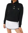 Tuckernuck Funnel Neck Pullover In Black In Blue