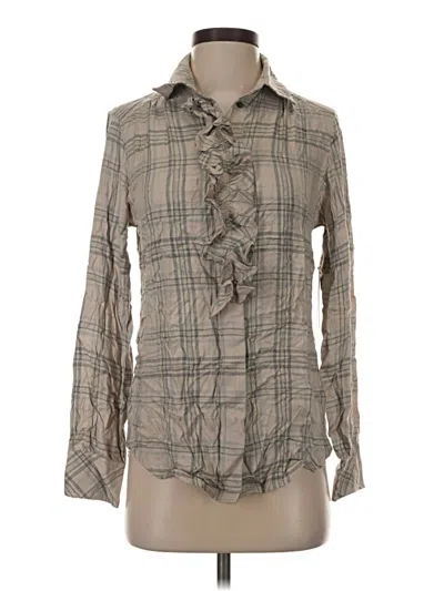Pre-owned Tuckernuck Long Sleeve Blouse In Gray
