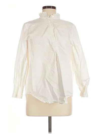 Pre-owned Tuckernuck Long Sleeve Blouse In Ivory