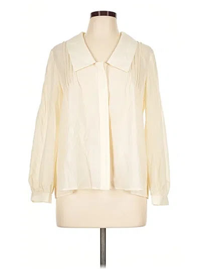 Pre-owned Tuckernuck Long Sleeve Blouse In Ivory