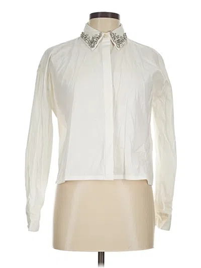 Pre-owned Tuckernuck Long Sleeve Blouse In Ivory
