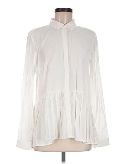 Pre-owned Tuckernuck Long Sleeve Blouse In Ivory