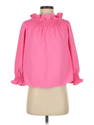 Pre-owned Tuckernuck Long Sleeve Blouse In Pink