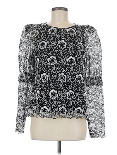 Pre-owned Tuckernuck Long Sleeve Blouse In Silver