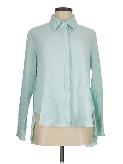 Pre-owned Tuckernuck Long Sleeve Blouse In Teal