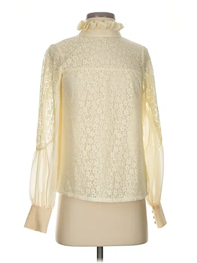 Pre-owned Tuckernuck Long Sleeve Blouse In White