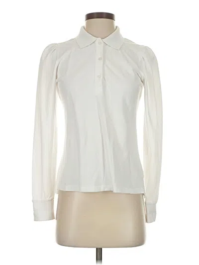 Pre-owned Tuckernuck Long Sleeve Blouse In White