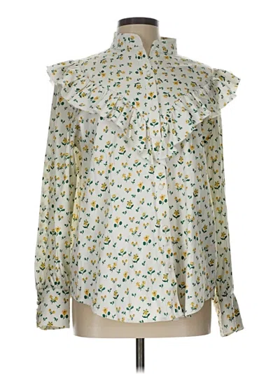 Pre-owned Tuckernuck Long Sleeve Blouse In Yellow
