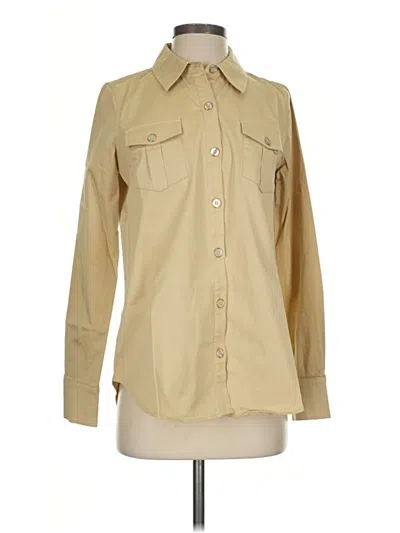 Pre-owned Tuckernuck Long Sleeve Button Down Shirt In Tan