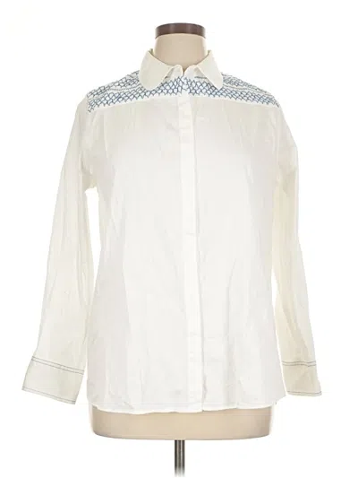 Pre-owned Tuckernuck Long Sleeve Button Down Shirt In White