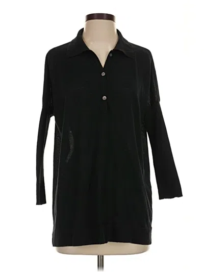 Pre-owned Tuckernuck Long Sleeve Polo Shirt In Black