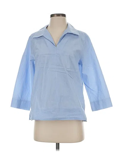 Pre-owned Tuckernuck Long Sleeve Polo Shirt In Blue