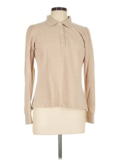 Pre-owned Tuckernuck Long Sleeve Polo Shirt In Tan